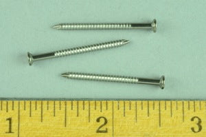 9/8 15ga.  Wire Wood Heel Nails - Threaded (1 lb.)