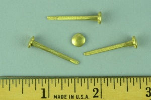 8/8 Brass-Plated Trunk Nails #9 (1 lb.)
