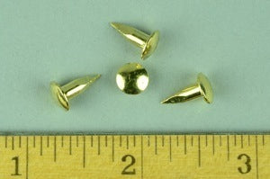 3 oz. Brass-Plated Wire Trunk Tacks # 1 - (1/2 lb.)
